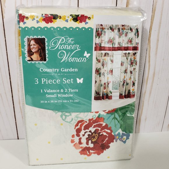 The Pioneer Woman Kitchen Pioneer Woman Country Garden Curtain Set